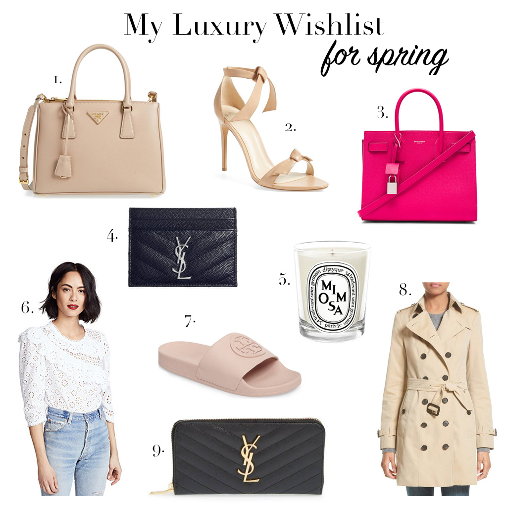 Luxury wishlist for spring