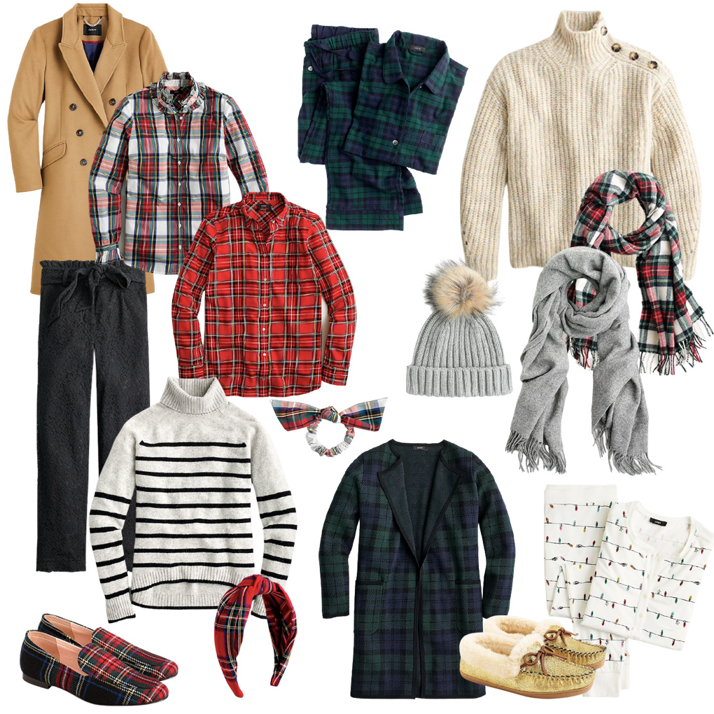 J. Crew holiday deer t shirt, oversized red plaid reversible scarf, J. Crew  camel schoolboy blazer, Louis Vuitton totally MM tote, distressed denim,  Frye Reina camel leather ankle booties, holiday outfit, holiday